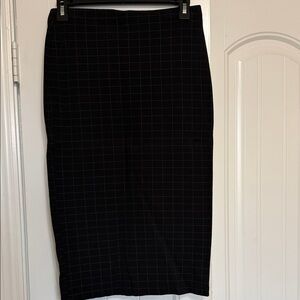 Sanctuary Black Grid Pencil Skirt